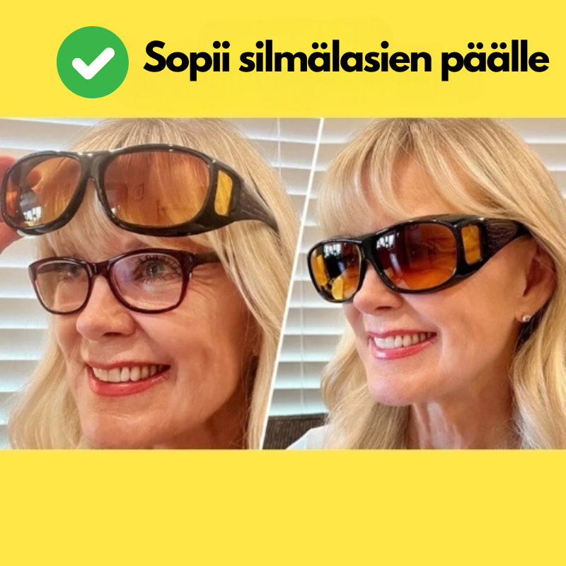 Yönäkölasit™ – Vähemmän valojen häikäisyä